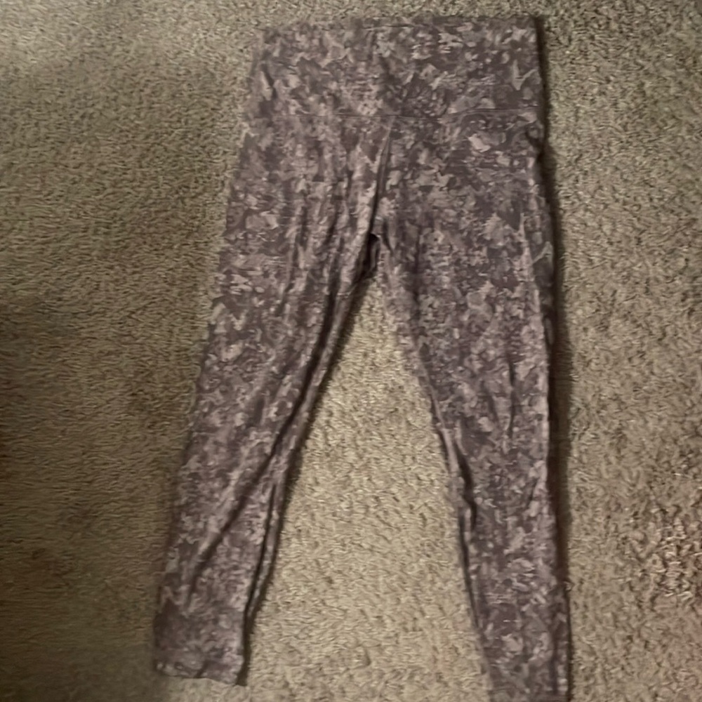 Lululemon gray snakeskin leggings